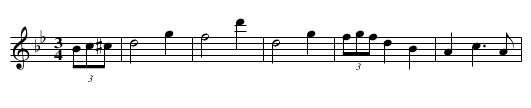 The Dawn Waltz - staff notation