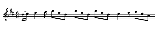 The Day After The Fair            (jig)            0868 - staff notation