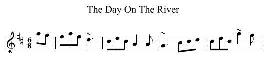 The Day On The River - staff notation