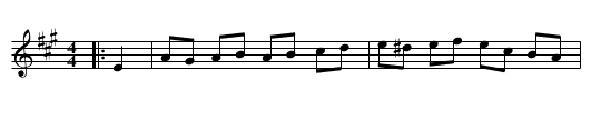 The De Golyer Hornpipe - staff notation