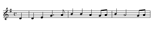 The Dead Horse - staff notation