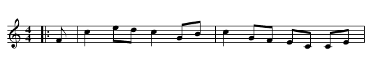The Deer's Antlers - staff notation