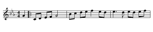 The Den Burn - staff notation
