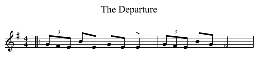 The Departure - staff notation