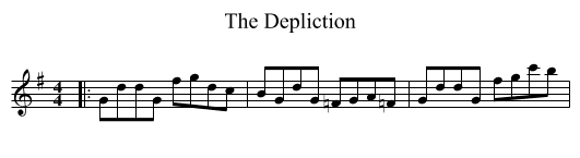 The Depliction - staff notation