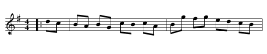 The Derby Hornpipe - staff notation