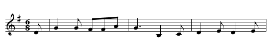 The Derby Ram - staff notation