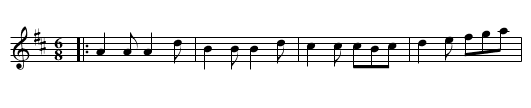 The Derry Boat - staff notation