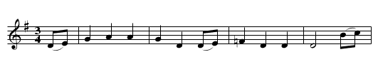 The Deserter (3) - staff notation