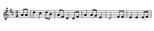 The Deserter - staff notation