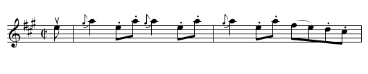 The Devil Among the Tailors -- Reel - staff notation