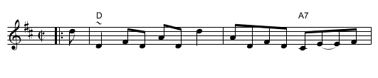 The Devil and the Dirk - staff notation