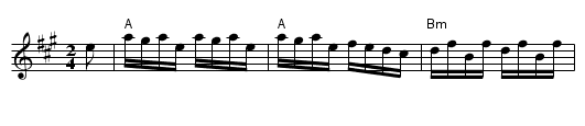 The Devil's dream - staff notation
