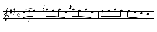 the DEVIL'S DREAM - staff notation