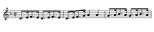 The Devil's Road - staff notation
