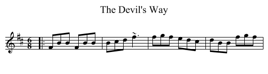 The Devil's Way - staff notation