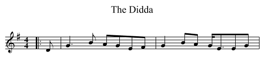 The Didda - staff notation