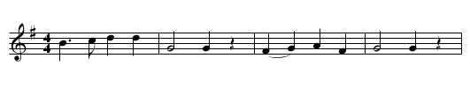 The Dilly Song. - staff notation