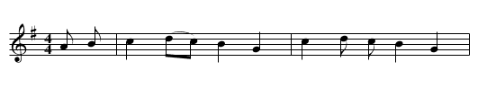 The Dilly Song - staff notation