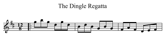 The Dingle Regatta - staff notation