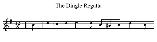 The Dingle Regatta - staff notation