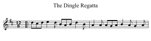 The Dingle Regatta - staff notation