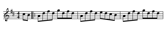 The Dionne Reel - staff notation