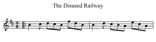 The Disused Railway - staff notation
