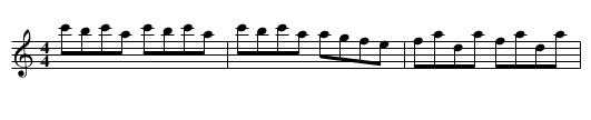 The Divels Dream - staff notation