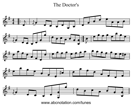 The Doctor's - staff notation