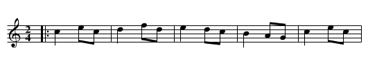 The Dogger Bank - staff notation