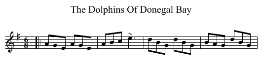 The Dolphins Of Donegal Bay - staff notation