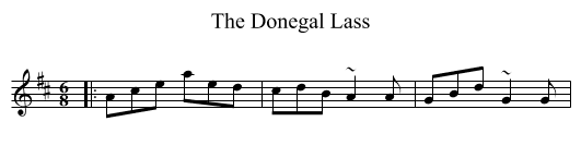 The Donegal Lass - staff notation