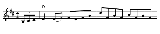 The Donegall - staff notation