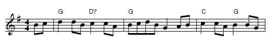 The Doodler's Hornpipe - staff notation