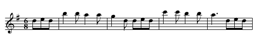 The DORSET QUADRILLE - staff notation