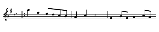the Doubtful Shepherd - staff notation