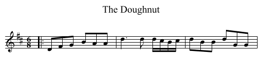 The Doughnut - staff notation