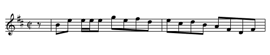 The Doune of Invernoughty - staff notation