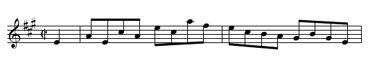 the Dove House - staff notation