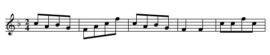 THE DOVE - staff notation
