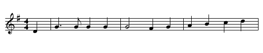 The Dragoon and the Lady (A) - staff notation