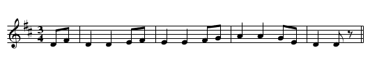 The Dreg Song - staff notation