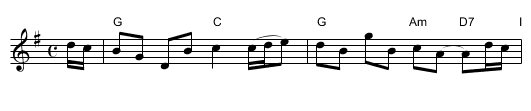 the Dress'd Ship   [G] - staff notation