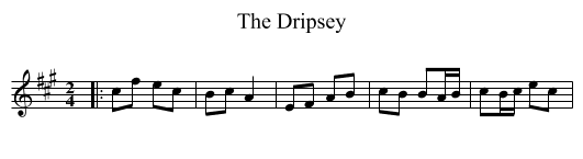The Dripsey - staff notation