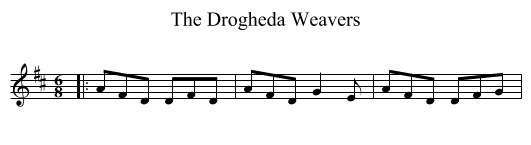 The Drogheda Weavers - staff notation