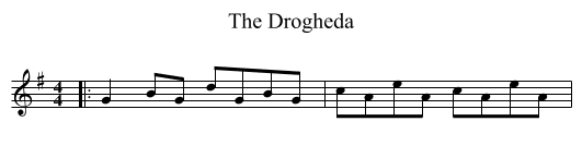 The Drogheda - staff notation