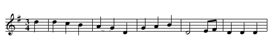 The Drowned Lover - staff notation
