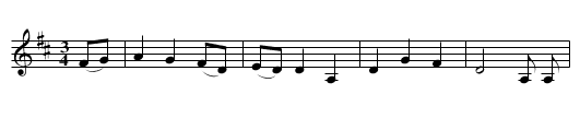 The Drowned Lover - staff notation