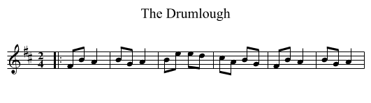The Drumlough - staff notation